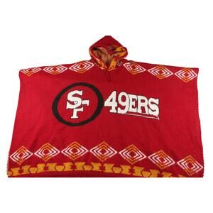 VTG San Francisco 49ers Hood Poncho Rare VTG Sz XL Football Super Bowl Men/Women